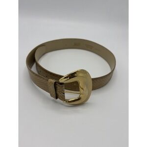VINTAGE DAME BELT & BAGS WOMEN GENUINE SNAKE SKIN LEATHER‎ BELT SIZE M